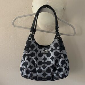Coach Black and Gray Purse